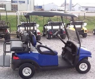 Club car precedent 48 volt electric golf cart with new body blue 