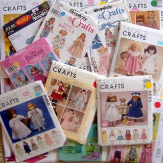 Fits American Girl & Gotz 18 Doll Clothes & Accessories Patterns YOU 