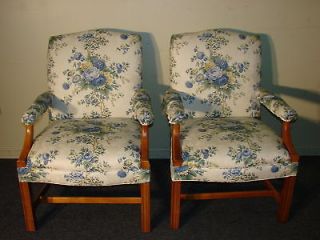 Pair of Pennsylvania House Oversized Arm Club Chairs