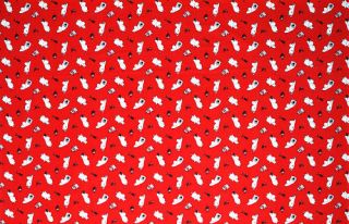 Moomin Thin Canvas Fabric Red 147 x 110 cm Finlayson