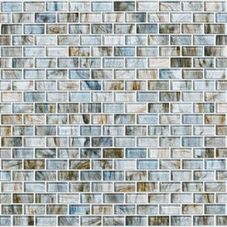 Shaw Floors Glass Expressions Micro Blocks Accent Tile in Seaglass 