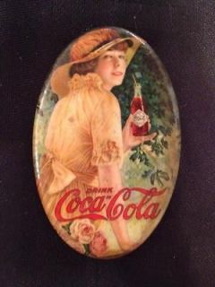 Coca Cola 1916 Pocket Mirror Elaine