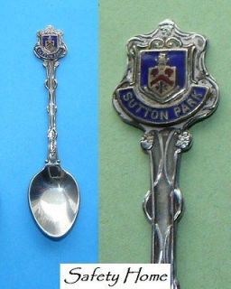 Sutton Park UK Crest souvenir collector spoon