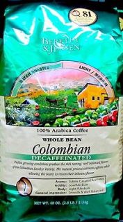 Berkley & Jensen Whole Bean Columbian Decaffeinated Coffee Value Pack