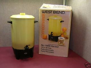 Vintage West Bend 12 30 Cup Harvest Coffeemaker M3064