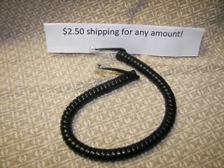   Avaya Lucent 9ft Black Handset Receiver Phone Curly Cord Lot of 10