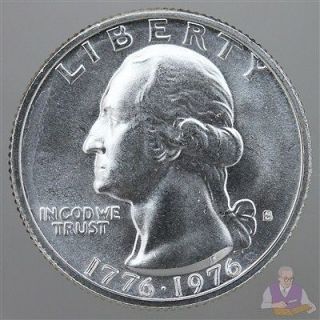 1976 S Washington Quarter BU 40% Silver Bicentennial US Coin
