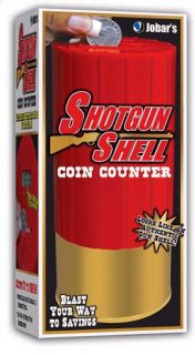 Shotgun Shell Coin Counter Bank   Counts Coins and Displays Totals