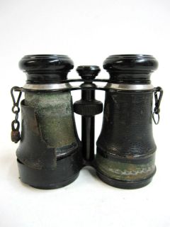 Vintage Champoux Paris Binoculars w/ Compass 8 Lenses France c 1930s 