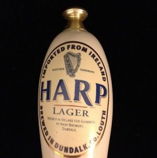 Porcelain Harp Lager Beer Tap Wirh Kegerator Attachment Nice Vintage 