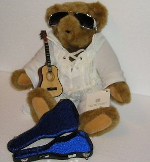 COLLECTIBLE ELVIS LOVE ME TENDER VERMONT TEDDY BEAR WITH GUITAR