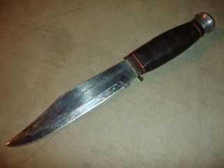 Old Vtg Antique Collectible Original Bowie Fixed Blade Knife
