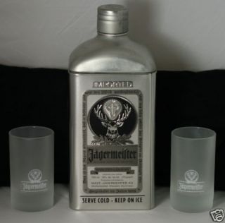 Jagermeister Collectible Tin Chiller + 2 Frosted Shots