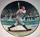 Legends Of Baseball The Great Babe Ruth CALLED SHOT Plate OrigBx+COA 