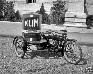 Photograph Vintage Image Cleveland Motorcycle Klim Powered Milk 