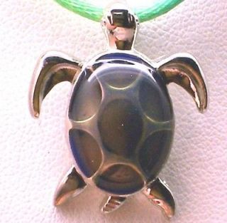 New Mood Color Change Sea Turtle Pendant Necklace Multi