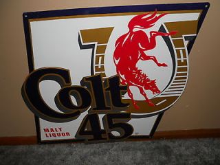 colt 45 beer sign