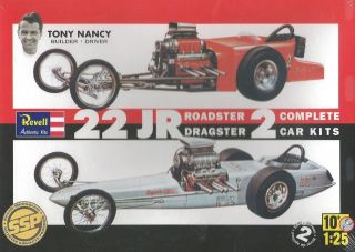   Roadster Dragster 2 Complete Plastic Model Car Kits 1/25 Scale 1224
