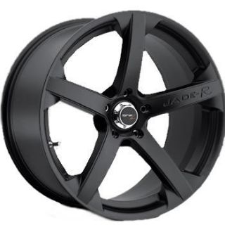 20x9.5 20x8.5 Staggered Black Wheel Drifz Jade R 5x112 Mercedes Rims