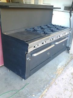 burner commercial oven with Flat Grill.