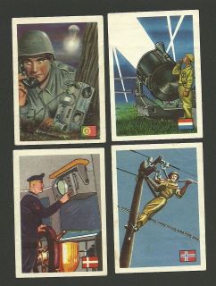 Military Communication Radio Search Light Parachute WWII Scenes 