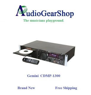 Gemini DJ CDMP 1300 Professional 2u Single Cd//usb Player