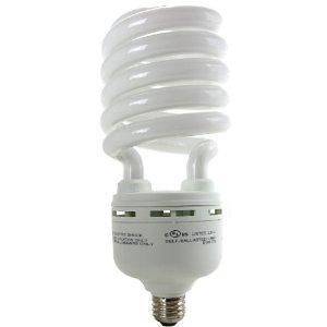   65 W Watt = 300 W Daylight 5000K Full Spectrum Fluorescent Bulbs CFL
