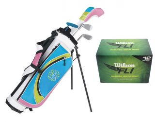   HOPE Junior Girls Complete Golf Club Set w/ Bag + (12) FLI Golf Balls