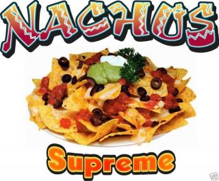 Nachos Supreme Chips Concession Restaurant Decal 14