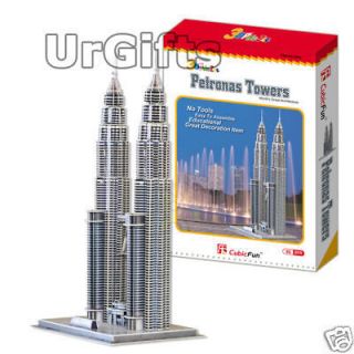 Paper 3D Puzzle Model Malaysia Petronas Twin Towers