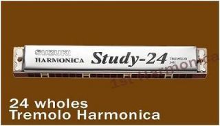 Newly listed New Suzuki Study 24 Harmonica Tremolo 24H Harps Key of C 