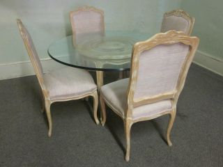 Quality French Louis XV Dining Kitchen Set (Table & 4 Chairs)