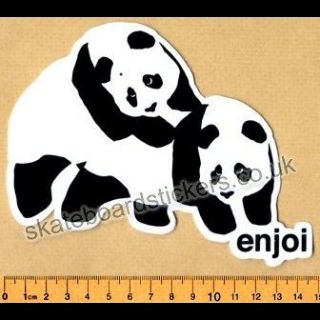 Enjoi   Panda Skateboard Sticker skate sk8 skateboarding piggyback 
