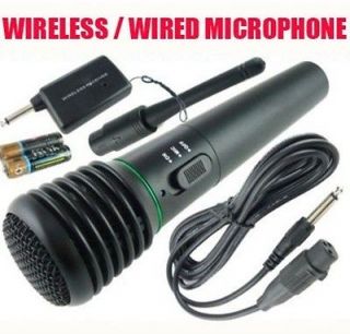 HOT Microphone Wireless/Wired 2in1 Handheld Cordless Mic For Karaoke 
