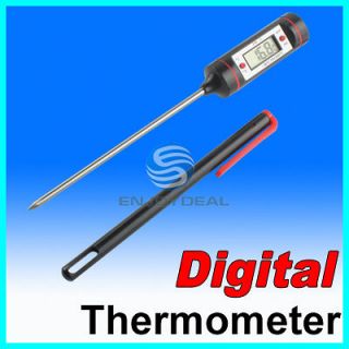   BBQ Digital Cooking Food Meat Probe Thermometer built in Battery