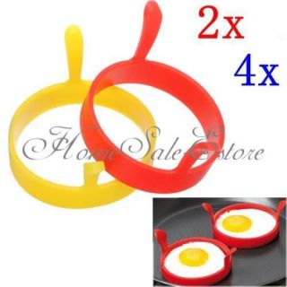   Silicone Fried Fry Frier Oven Poacher Pancake Egg Poach Ring Mould