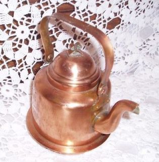 Antique Copper Swedish Tea Kettle Pot Skultuna