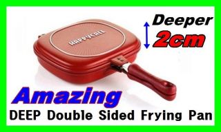 HappyCall Deep Double Sided Frying Pan Cooks Faster Cookware   Best