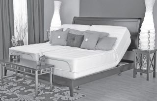 Leggett Platt Prodigy adjustable bed w gel memory foam mattress 