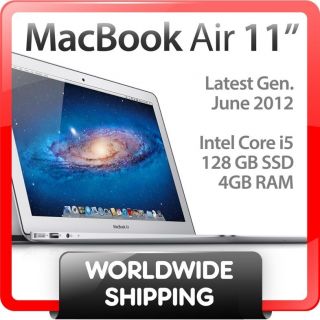 Apple MacBook Air 11 Core i5, 4GB RAM, 128GB SSD June 2012 New Laptop 