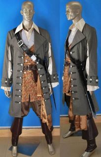 POTC costume Pirates of the Caribbean Captain Hector Barbossa cosplay 
