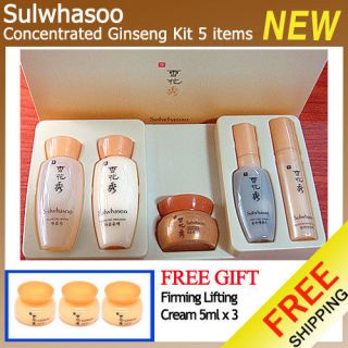Sulwhasoo Concentrated Ginseng Kit 5 items NEW Amore Pacific + FREE 