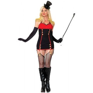 Ring Master Adult Womens Sexy Circus Lion Tamer Halloween Costume
