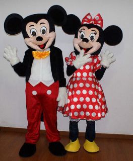 New Mickey and Minnie Mouse Mascot Costume Fancy Dress