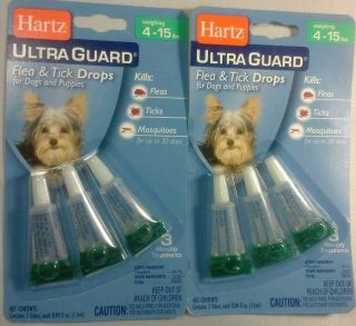 HARTZ ULTRA GUARD Flea & Tick DROPS for dogs & puppies 4 15 lbs 3 