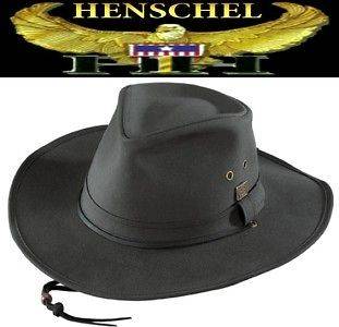 NEW Henschel Hats Cotton Oilcloth AUSTRALIAN Western Cowboy Hat NWT