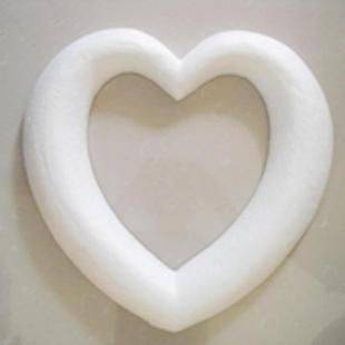   Styrofoam Foam Ring heart shape for wedding wreath celebration craft