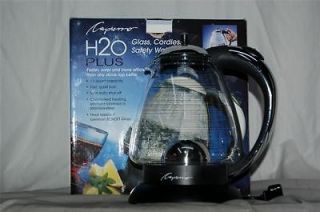 Capresso 259 Water Tea Kettle Cordless Polished Chrome Glass Used H20 