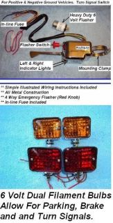 Volt Turn Signal Switch W/ Lights Universal For Antique Vehicles 2
