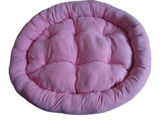 Large 52 Pink Pet Dog Cat Micro Velvet Donut Bed